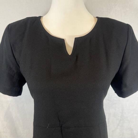 Duo Maternity black notched vneck career maternity dress size medium - Picture 2 of 5